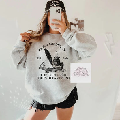 Tourtured Poets Dept- Adult Unisex Crewneck Sweatshirt