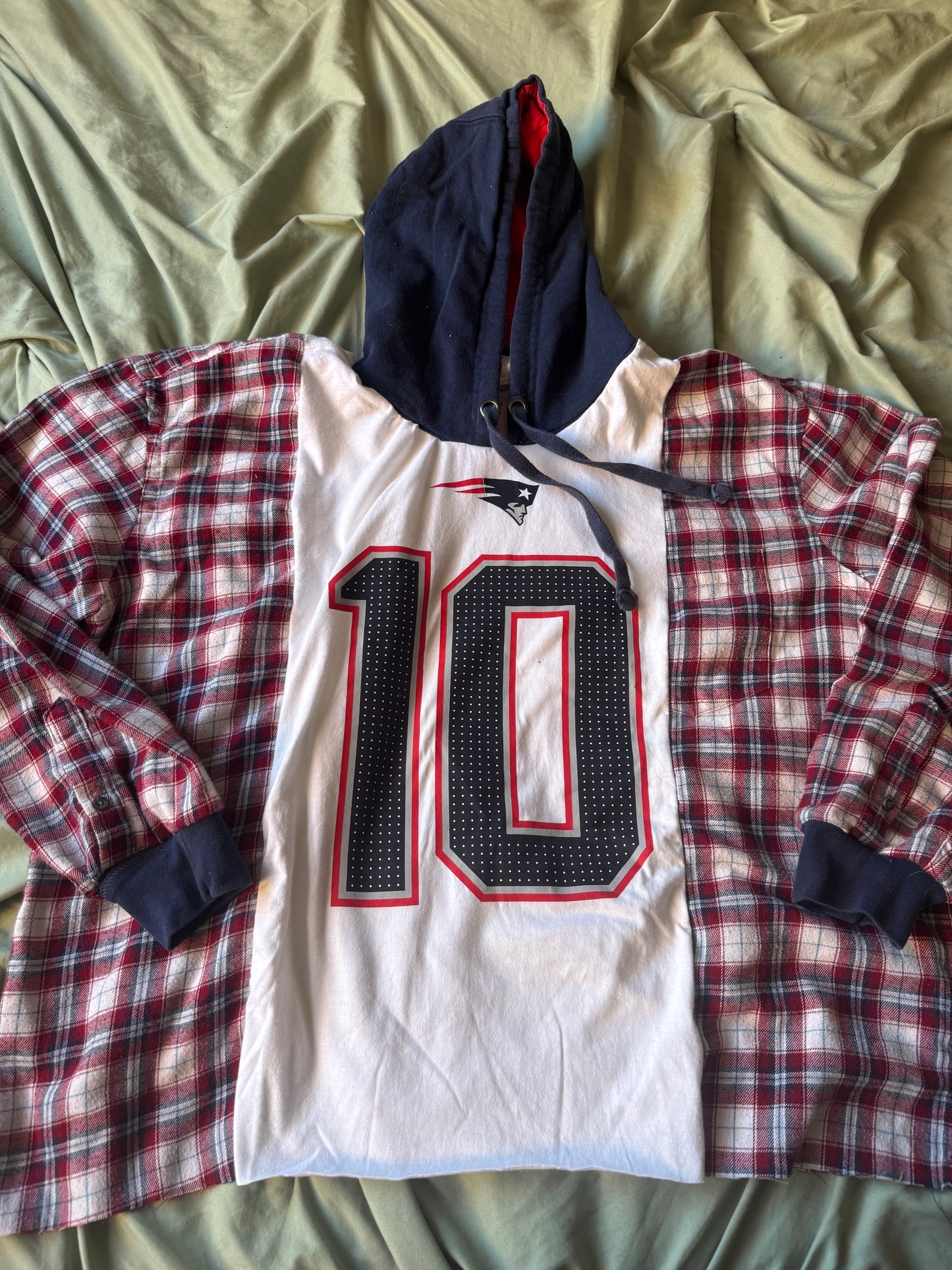 Patriots Hooded Oversized Long Sleeve T-Shirt
