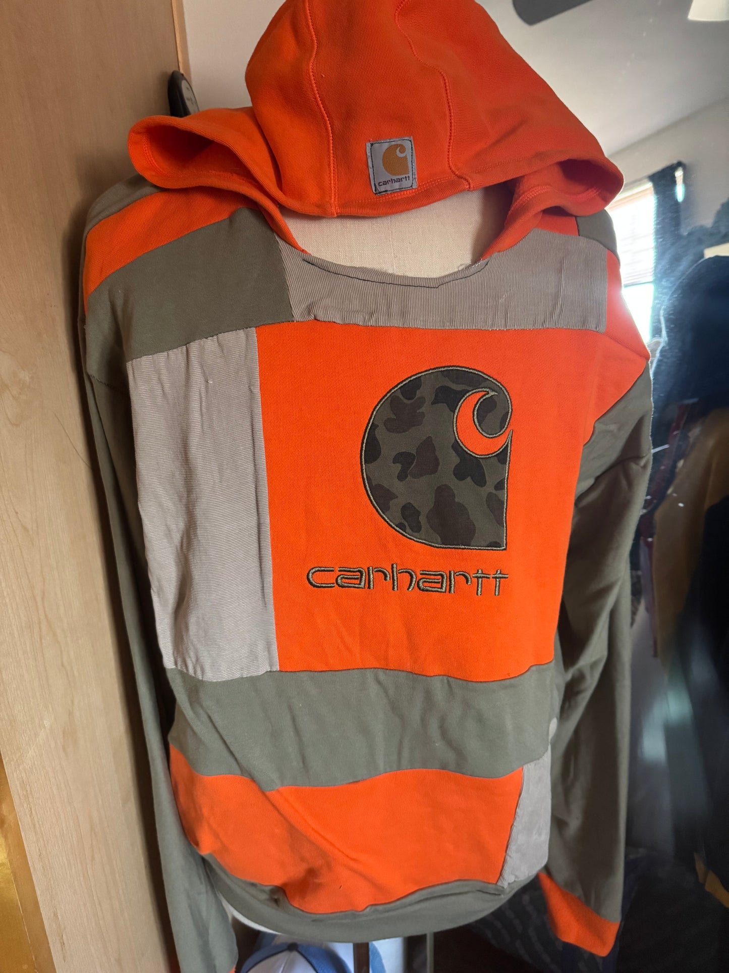 Patchwork Carhartt  Hoodie Oversized
