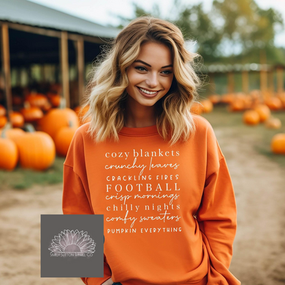 Cozy Fall Things |  Crewneck Unisex Sweatshirt