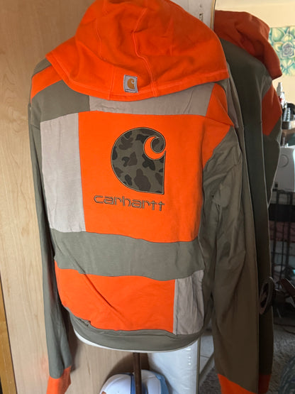 Patchwork Carhartt  Hoodie Oversized