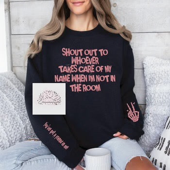 Shoutout to Friends - Adult Unisex Crewneck Sweatshirt