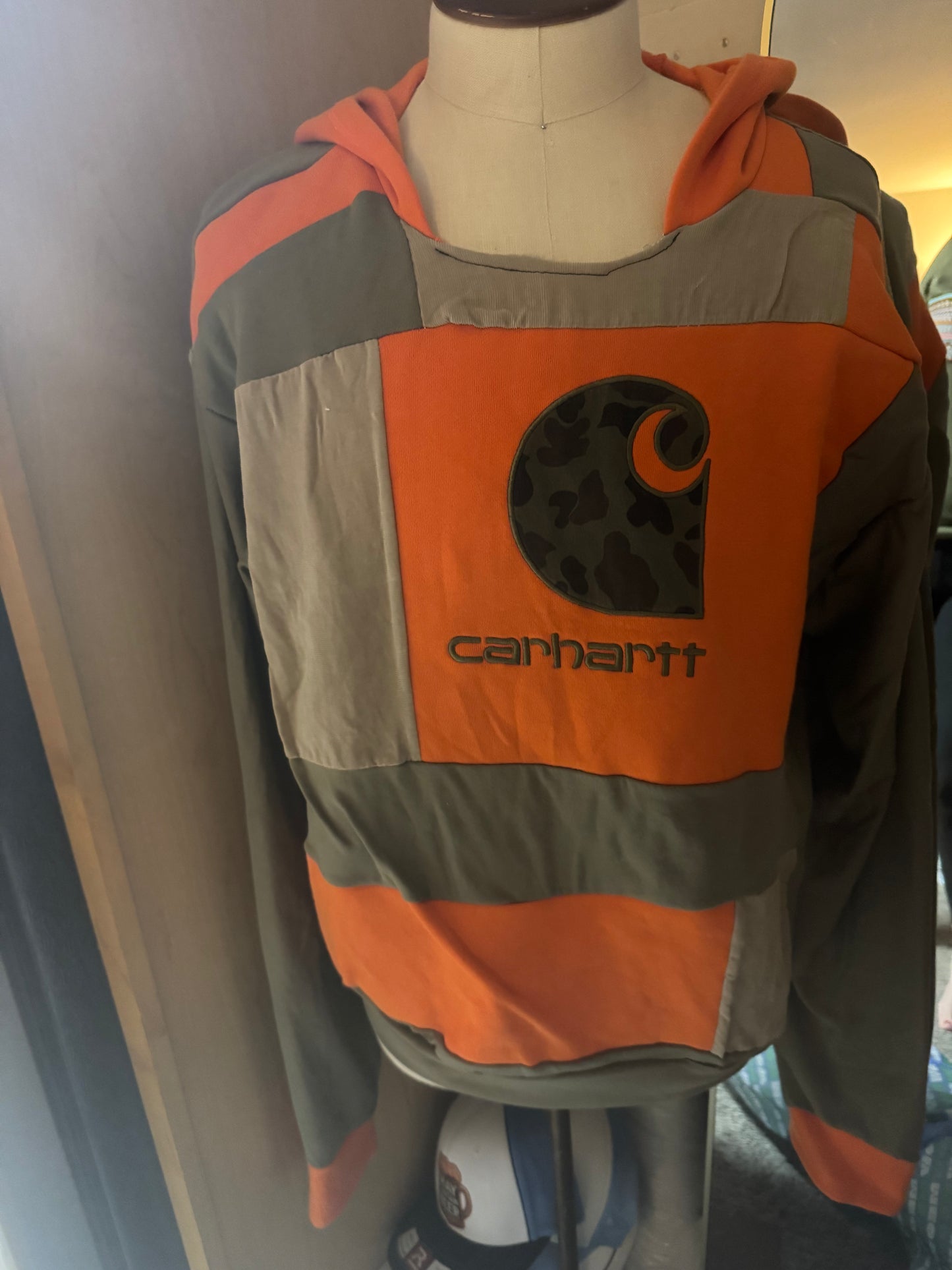 Patchwork Carhartt  Hoodie Oversized