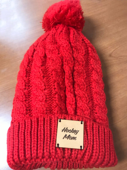 Hockey Mom Beanie with Pom | Goalie Mom beanie