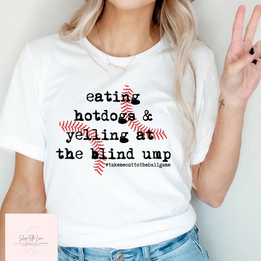 Take me out to the ballgame- Adult Crewneck Unisex T-Shirt